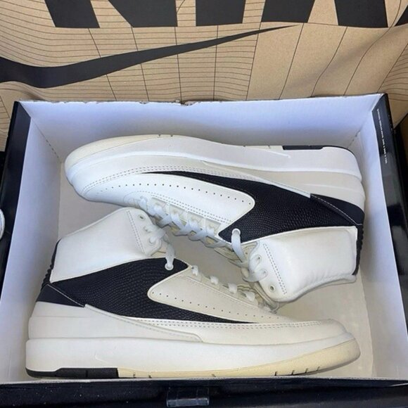 NEW Nike Air Jordan 2 Retro Sail Black DX4400-100 Men Sz 9, Womens 10.5 main image 4